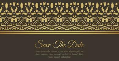 luxury invitation background style ornamental pattern vector