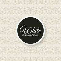 elegant white seamless pattern design vector