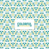 Colorful abstract geometric pattern design vector