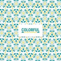 Colorful abstract geometric pattern design vector