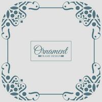 vintage ornamental frame design template vector