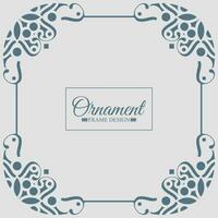 vintage ornamental frame design template vector