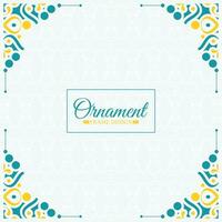 vintage ornamental frame collection vector