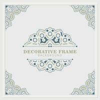 vintage ornamental frame design template vector