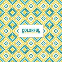 Colorful abstract geometric pattern design vector