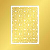 seamless die cut decorative pattern template vector