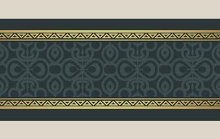 Elegant golden ornamental border template vector