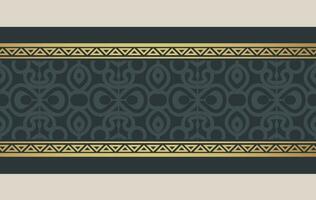 Elegant golden ornamental border template vector