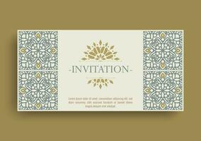 Invitation card vector design vintage style