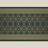Elegant golden ornamental border template vector