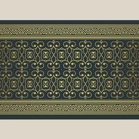 Elegant golden ornamental border template vector