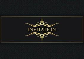 luxury invitation background style ornamental pattern vector