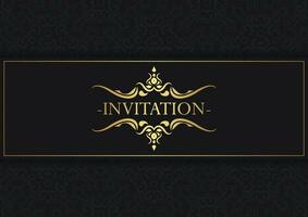 luxury invitation background style ornamental pattern vector