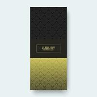 elegant gold pattern card design vector