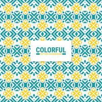 Colorful abstract geometric pattern design vector