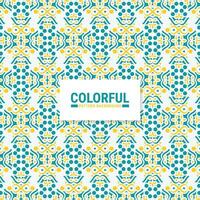 Colorful abstract geometric pattern design vector