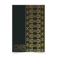 luxury abstract line pattern cover vector