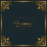 Elegant decorative frame design background vector