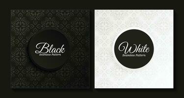 black and white pattern background vector