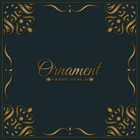 Elegant decorative frame design background vector