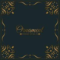 Elegant decorative frame design background vector