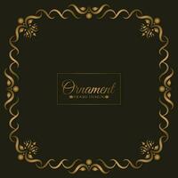 Elegant decorative frame design background vector