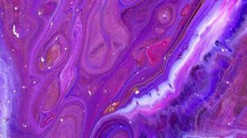 macro coup de violet acrylique et pétrole La peinture video