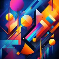 A Colorful Abstract Illustration background photo