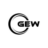 GEW Logo Design, Inspiration for a Unique Identity. Modern Elegance and Creative Design. Watermark Your Success with the Striking this Logo. vector