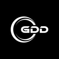 gdd logo diseño, inspiración para un único identidad. moderno elegancia y creativo diseño. filigrana tu éxito con el sorprendentes esta logo. vector