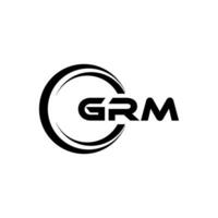 GRM Logo Design, Inspiration for a Unique Identity. Modern Elegance and Creative Design. Watermark Your Success with the Striking this Logo. vector