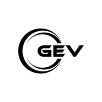 GEV Logo Design, Inspiration for a Unique Identity. Modern Elegance and Creative Design. Watermark Your Success with the Striking this Logo. vector