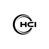 HCI Letter Logo Design, Inspiration for a Unique Identity. Modern Elegance and Creative Design. Watermark Your Success with the Striking this Logo. vector