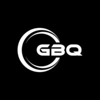 gbq logo diseño, inspiración para un único identidad. moderno elegancia y creativo diseño. filigrana tu éxito con el sorprendentes esta logo. vector