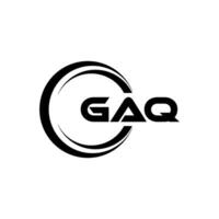 GAQ Logo Design, Inspiration for a Unique Identity. Modern Elegance and Creative Design. Watermark Your Success with the Striking this Logo. vector