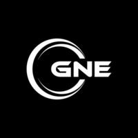 GNE Logo Design, Inspiration for a Unique Identity. Modern Elegance and Creative Design. Watermark Your Success with the Striking this Logo. vector