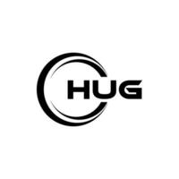 HUG Letter Logo Design, Inspiration for a Unique Identity. Modern Elegance and Creative Design. Watermark Your Success with the Striking this Logo. vector