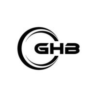 GHB Logo Design, Inspiration for a Unique Identity. Modern Elegance and Creative Design. Watermark Your Success with the Striking this Logo. vector