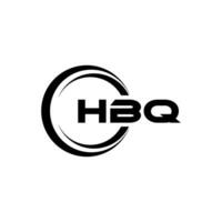 HBQ Logo Design, Inspiration for a Unique Identity. Modern Elegance and Creative Design. Watermark Your Success with the Striking this Logo. vector