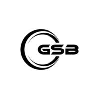 GSB Logo Design, Inspiration for a Unique Identity. Modern Elegance and Creative Design. Watermark Your Success with the Striking this Logo. vector