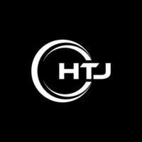 HTJ Logo Design, Inspiration for a Unique Identity. Modern Elegance and Creative Design. Watermark Your Success with the Striking this Logo. vector