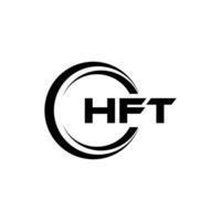 HFT Letter Logo Design, Inspiration for a Unique Identity. Modern Elegance and Creative Design. Watermark Your Success with the Striking this Logo. vector