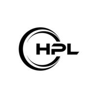 HPL Letter Logo Design, Inspiration for a Unique Identity. Modern Elegance and Creative Design. Watermark Your Success with the Striking this Logo. vector