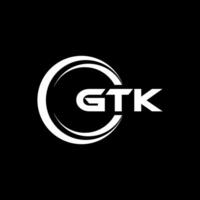 gtk logo diseño, inspiración para un único identidad. moderno elegancia y creativo diseño. filigrana tu éxito con el sorprendentes esta logo. vector