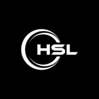 HSL Letter Logo Design, Inspiration for a Unique Identity. Modern Elegance and Creative Design. Watermark Your Success with the Striking this Logo. vector