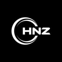 hnz logo diseño, inspiración para un único identidad. moderno elegancia y creativo diseño. filigrana tu éxito con el sorprendentes esta logo.v vector