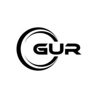 gur logo diseño, inspiración para un único identidad. moderno elegancia y creativo diseño. filigrana tu éxito con el sorprendentes esta logo. vector