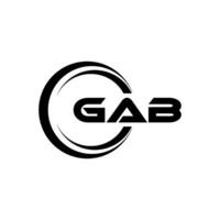 GAB Logo Design, Inspiration for a Unique Identity. Modern Elegance and Creative Design. Watermark Your Success with the Striking this Logo. vector