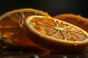 naranja rebanadas generar ai foto