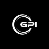 gpi logo diseño, inspiración para un único identidad. moderno elegancia y creativo diseño. filigrana tu éxito con el sorprendentes esta logo. vector